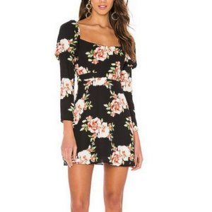 LIKELY Floral Puff Sleeve Mini Dress - brand new